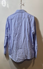 Load image into Gallery viewer, Michael Kors Mens Light Blue White Plaid Cotton Slim Fit Dress Shirt Sz 15 32/33
