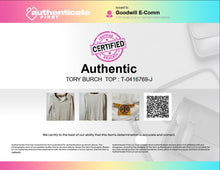 Load image into Gallery viewer, Authentic Tory Burch Womens White Cotton Long Sleeve V-Neck T-Shirt Size S
