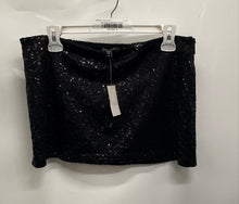 Load image into Gallery viewer, Bebe Womens Black Sequin Side Zip Party Cocktail Mini Skirt Size M With Tag
