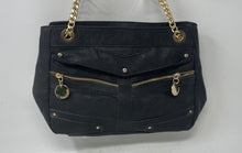 Load image into Gallery viewer, Rampage Womens Black Inner Pocket Double Handle Chain Strap Shoulder Bag
