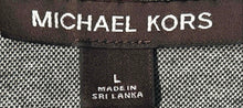 Load image into Gallery viewer, Michael Kors Mens Gray Black Heather Short Sleeve Collared Golf Polo Shirt Sz L
