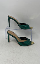 Load image into Gallery viewer, INC International Concepts Womens Amra Green Leather Slide Sandals Size 6M
