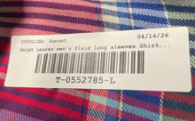 Load image into Gallery viewer, Ralph Lauren Mens Multicolor Plaid Slim Fit Long Sleeve Button-Up Shirt Size M
