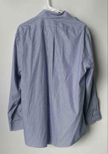 Load image into Gallery viewer, Brooks Brothers Mens White Striped Long Sleeve Non-Iron Slim Fit Dress Shirt 17
