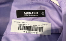Load image into Gallery viewer, Murano Mens Purple Long Sleeve Spread Collar Pockets Dress Shirt Size 16.5

