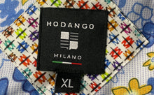 Load image into Gallery viewer, Modango Milano Mens White Floral Short Sleeve Button-Up Shirt Size XL
