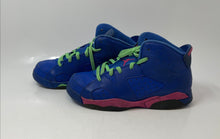 Load image into Gallery viewer, Nike Kids Air Jordan 6 Retro Blue Leather Lace-Up Sneaker Shoes Size 3Y
