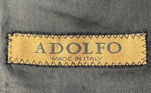 Load image into Gallery viewer, Adolfo Mens Black Wool Long Sleeve Notch Lapel Lined Two-Button Blazer Size 40R
