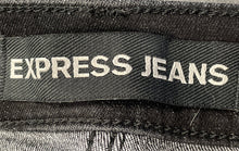 Load image into Gallery viewer, Express Womens Black Gray Denim High-Rise Ankle Skinny Jeans Size 10R
