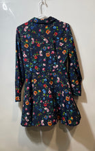 Load image into Gallery viewer, Zara Womens Multicolor Floral Long Sleeve Spread Collar Shirt Dress Size M
