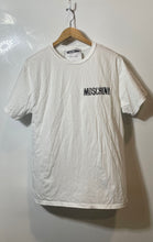 Load image into Gallery viewer, Authentic Moschino Womens White Short Sleeve Crew Neck Pullover T-Shirt Size 40
