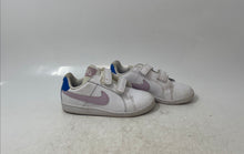 Load image into Gallery viewer, Nike Kids Court Royale 833537-108 White Pink Blue Low Top Sneaker Shoes Size 9C
