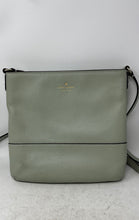 Load image into Gallery viewer, Kate Spade New York Womens Green Pebbled Leather Adjustable Strap Crossbody Bag
