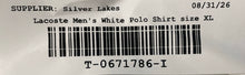 Load image into Gallery viewer, Lacoste Womens White Short Sleeve Collared Relaxed Fit Pique Polo Shirt Size XL

