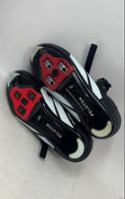 Load image into Gallery viewer, Peloton Womens PL-SH-02 Black White Adjustable Strap Cycling Shoes Size EUR 39
