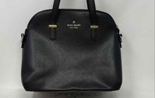 Load image into Gallery viewer, Kate Spade New York Womens Black Leather Zipper Top Handle Satchel Handbag
