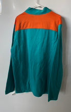 Load image into Gallery viewer, NFL Team Apparel Mens Green Miami Dolphins Activewear Quarter-Zip Jacket Size XL
