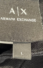 Load image into Gallery viewer, Armani Exchange Mens Black Collared Short Sleeve Golf Polo Shirt Size L
