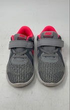Load image into Gallery viewer, Nike Kids Revolution 4 943308-003 Gray Pink Hook &amp; Loop Sneaker Shoes Size 10C

