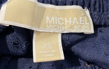 Load image into Gallery viewer, Michael Kors Womens Blue Long Sleeve Off The Shoulder Blouse Top Size XS
