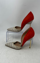 Load image into Gallery viewer, Kurt Geiger Womens London The Bond White Black Orange D'Orsay Heels Size 37
