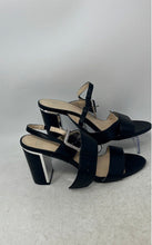Load image into Gallery viewer, Jones New York Womens Ednon Black Open Toe Block Heel Slingback Sandals Size 9M
