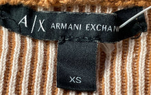 Load image into Gallery viewer, Armani Exchange Womens Orange Cotton Ribbed Long Sleeve Pullover Hoodie Size XS
