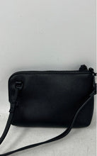 Load image into Gallery viewer, Mishka Womens Black Faux Leather Top Zipper Adjustable Strap Small Crossbody Bag
