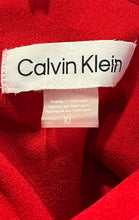 Load image into Gallery viewer, Calvin Klein Womens Red Sleeveless Sheath Dress Size 10 With Tag
