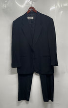 Load image into Gallery viewer, Paolo Vista Mens Black Wool Two-Piece Blazer And Pants Size 36X30
