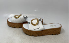 Load image into Gallery viewer, Franco Sarto Womens Hoda White Leather Slip-On Platform Slide Sandals Size 8

