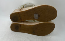 Load image into Gallery viewer, Michael Kors Womens Laney Gold-Tone Leather Wedge Espadrille Sandals Size 11M
