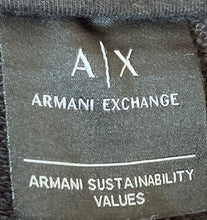 Load image into Gallery viewer, Armani Exchange Mens Black Drawstring Tapered Leg Jogger Pants Size Medium
