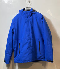Load image into Gallery viewer, Port Authority Mens Blue Long Sleeve Pockets Windbreaker Jacket Size Large
