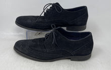 Load image into Gallery viewer, Cole Haan Mens Black Suede Lace-Up Round Toe Derby Dress Shoes Size 7.5W
