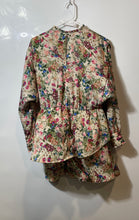 Load image into Gallery viewer, Zara Womens Multicolor Floral Print Long Sleeve Mini Dress Size Small
