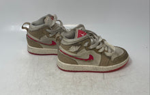 Load image into Gallery viewer, Nike Kids Air Jordan 1 Mid SE HJ5960-206 Beige White Pink Sneaker Shoes Size 11C
