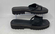 Load image into Gallery viewer, Donald Pliner Womens Beulah Black Leather Open Toe Slide Sandals Size 9.5M
