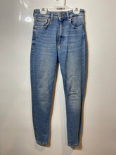 Load image into Gallery viewer, Zara Womens Blue Denim Medium Wash 5 Pocket Design High Waisted Skinny Jeans 4
