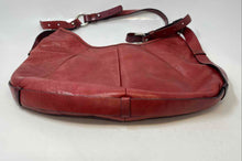 Load image into Gallery viewer, Franco Sarto Womens Dark Orange Adjustable Strap Shoulder Hobo Handbag
