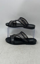 Load image into Gallery viewer, Melissa Womens Bikini Black Glitter Open Toe Slip-On Slide Sandals Size 7
