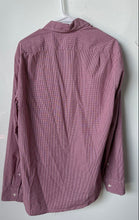 Load image into Gallery viewer, J.Crew Mens Red Geometric Long Sleeve Flex Washed Button-Up Shirt Size M
