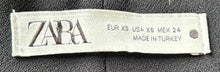 Load image into Gallery viewer, Zara Womens Black Slash Pocket High Rise Belted Straight Leg Dress Pants Size XS
