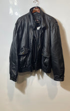 Load image into Gallery viewer, Charles Klein Mens Black Leather Long Sleeve Full-Zip Motorcycle Jacket Size 2X
