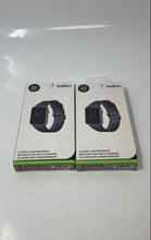 Load image into Gallery viewer, Lot Of 2 Pieces Belkin Black Classic Leather Band For Apple Watch 38mm &amp; 42mm

