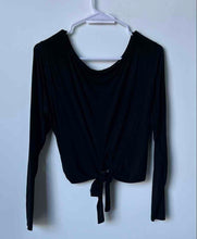 Load image into Gallery viewer, Heavenly By Victoria's Secret Womens Black Ruched Round Neck Blouse Top Size L
