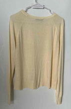 Load image into Gallery viewer, Zara Womens Cream Crew Neck Long Sleeve Pullover Sweater Size Small
