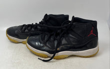 Load image into Gallery viewer, Nike Mens Air Jordan 11 378037-002 Black Red Lace-Up Sneakers Shoes Size 9.5
