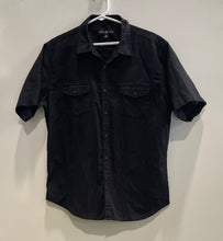 Load image into Gallery viewer, Beverly Hills Polo Club Mens Black Short Sleeve Collared Button-Up Shirt Size XL
