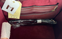 Load image into Gallery viewer, Melie Bianco Womens Red Leather Inner Pockets Double Handle Tote Handbag w/ Tags
